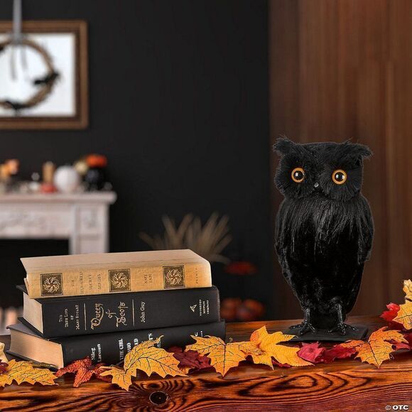 NATIONAL TREE COMPANY 11" Eerie Eyes Owl - Picture 2 of 4